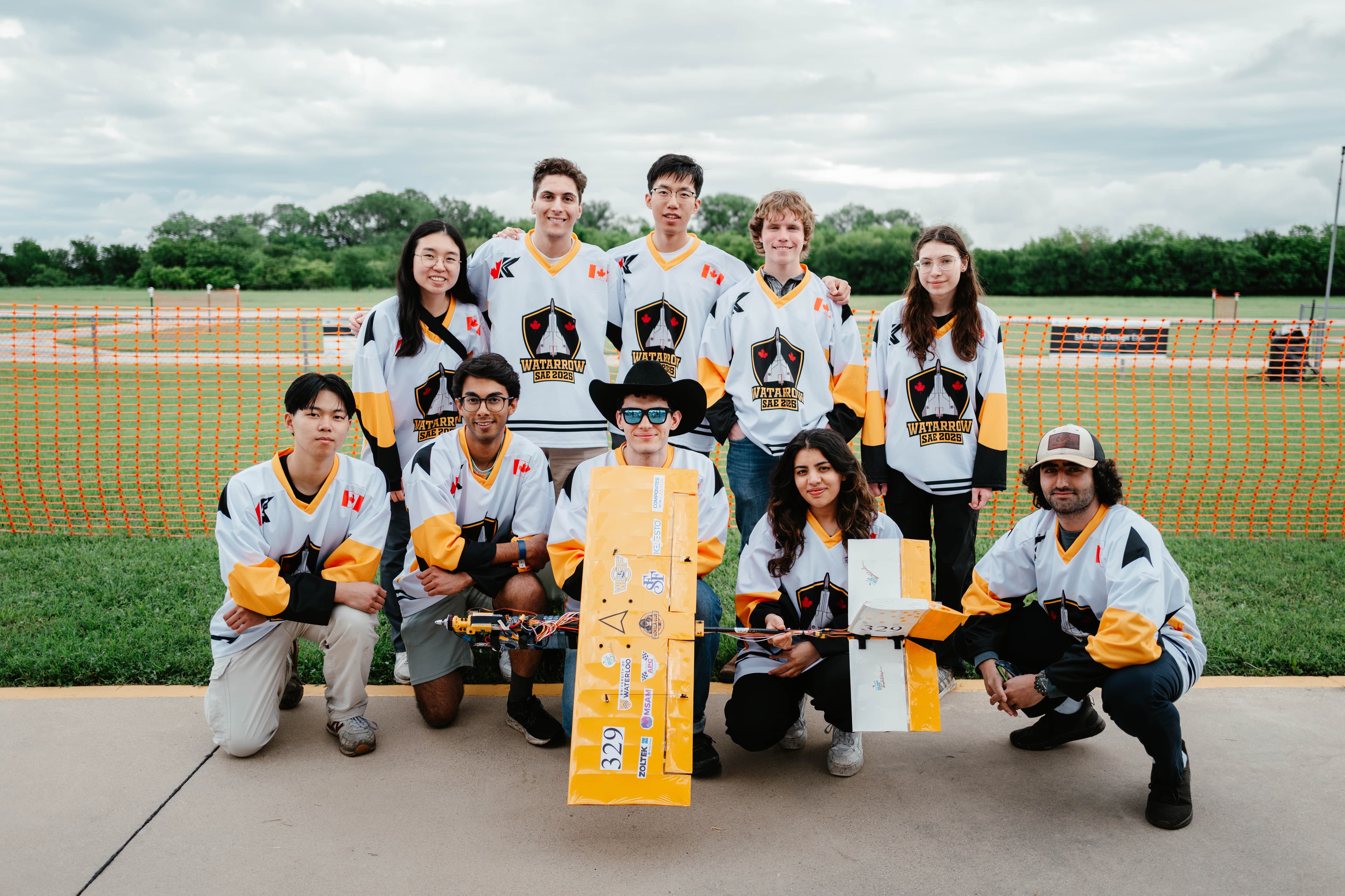WatArrow SAE Aero Design East 2025 team photo